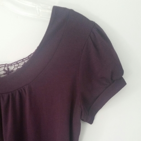 Smart Set Back Lace Top Purple - Picture 6 of 11